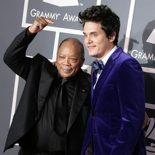 Quincy Jones, John Mayer in 55th Annual GRAMMY Awards - Arrivals