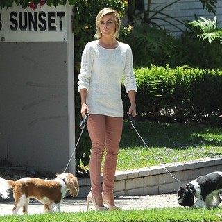 Julianne Hough Out Walking Her Dogs