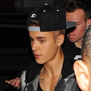 Justin Bieber in Justin Bieber Left His Hotel at 1AM and Headed for Two Clubs Heavily Protected by His Security
