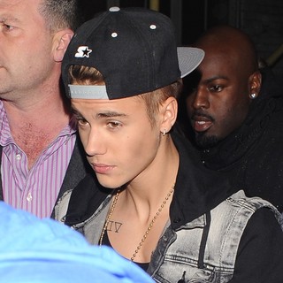 Justin Bieber in Justin Bieber Left His Hotel at 1AM and Headed for Two Clubs Heavily Protected by His Security