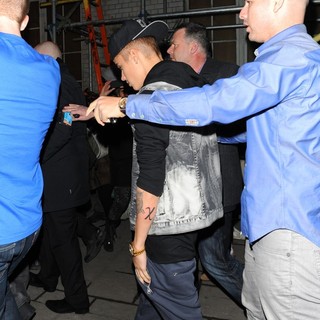 Justin Bieber in Justin Bieber Left His Hotel at 1AM and Headed for Two Clubs Heavily Protected by His Security