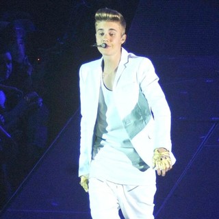 Justin Bieber in Justin Bieber Performs at The O2