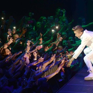 Justin Bieber in Justin Bieber Performs at The O2