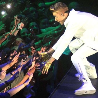 Justin Bieber in Justin Bieber Performs at The O2