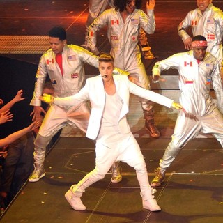Justin Bieber in Justin Bieber Performs at The O2