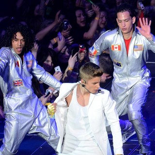 Justin Bieber in Justin Bieber Performs at The O2