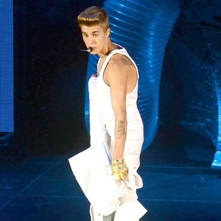Justin Bieber in Justin Bieber Performs at The O2