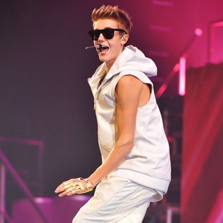 Justin Bieber in Justin Bieber Performs Live in Concert on The Believe Tour