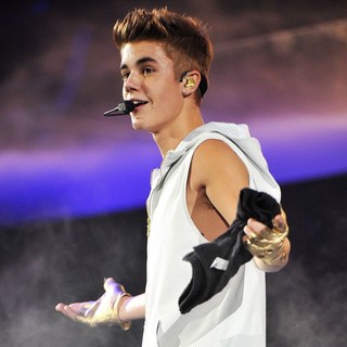 Justin Bieber in Justin Bieber Performs Live in Concert on The Believe Tour