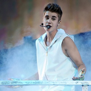 Justin Bieber in Justin Bieber Performs Live in Concert on The Believe Tour