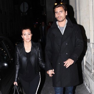 Kourtney Kardashian, Scott Disick in Kourtney Kardashian and Scott Disick Shopping in The Most Luxurious Areas of Paris