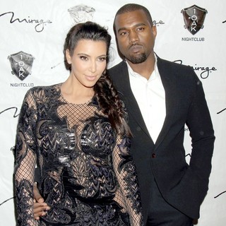 Kim Kardashian, Kanye West in 1 Oak Nightclub New Year's Eve Party