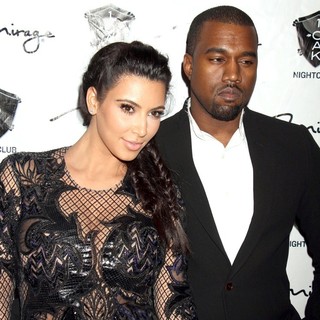 Kim Kardashian, Kanye West in 1 Oak Nightclub New Year's Eve Party