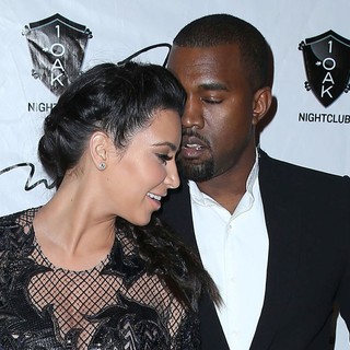 Kim Kardashian, Kanye West in 1 Oak Nightclub New Year's Eve Party