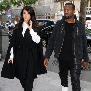 Kim Kardashian, Kanye West in Kim Kardashian and Kanye West Shopping at Balmain