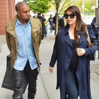Kim Kardashian and Kanye West Shopping in Soho
