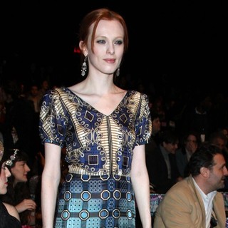 Karen Elson in Mercedes-Benz IMG New York Fashion Week Fall 2011 - Anna Sui - Front Row - karen-elson-mercedes-benz-img-ny-fashion-week-fall-2011-01