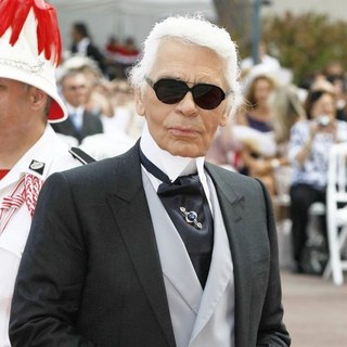 Karl Lagerfeld in Religious Ceremony of The Royal Wedding of Prince Albert II of Monaco to Charlene Wittstock