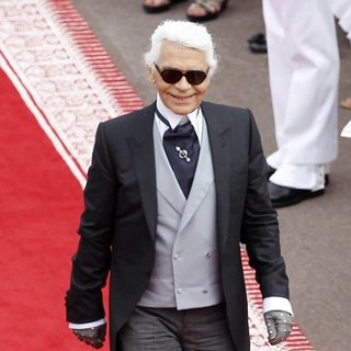 Karl Lagerfeld in Religious Ceremony of The Royal Wedding of Prince Albert II of Monaco to Charlene Wittstock
