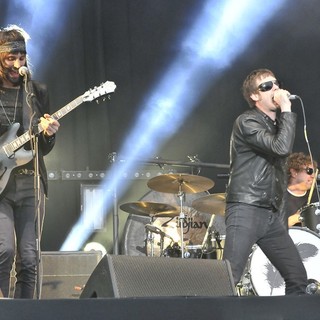 Sergio Pizzorno, Tom Meighan, Ian Matthews, Kasabian in BBC Radio 1's Hackney Weekend - Day 1