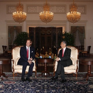 Kate Middleton, Prince William, Lee Hsien Loong, Ho Ching in A State Dinner Hosted by The President of Singapore