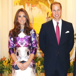 Kate Middleton, Prince William in A State Dinner Hosted by The President of Singapore