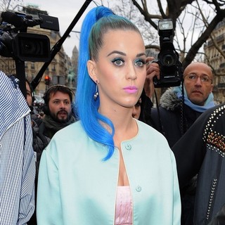 Katy Perry in Paris Fashion Week Autumn-Winter 2012 - Miu Miu - Departures