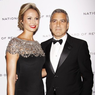 Stacy Keibler, George Clooney in The National Board of Review Awards Gala - Inside Arrivals