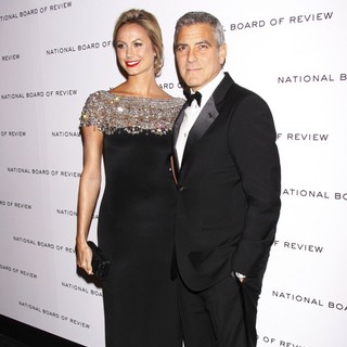 Stacy Keibler, George Clooney in The National Board of Review Awards Gala - Inside Arrivals