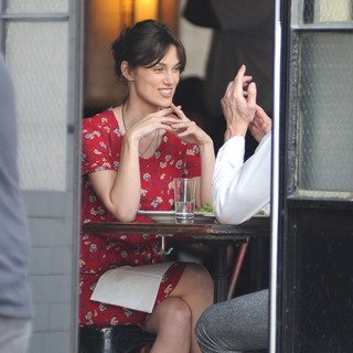 Keira Knightley in Can a Song Save Your Life? Filming on Location