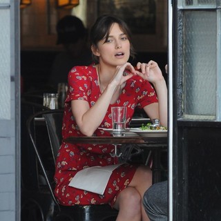 Keira Knightley in Can a Song Save Your Life? Filming on Location