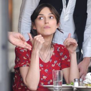 Keira Knightley in Can a Song Save Your Life? Filming on Location