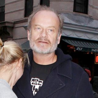 Kelsey Grammer Sporting and Takes a Dog for a Walk