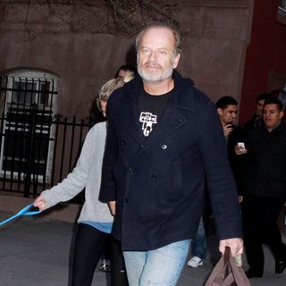 Kelsey Grammer Sporting and Takes a Dog for a Walk