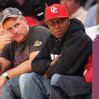 Kendrick Lamar in Celebrities Watch The Los Angeles Clippers vs. Detroit Pistons