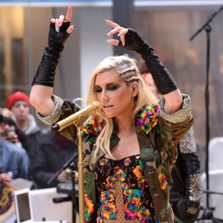 Ke$ha in Ke$ha Performing Live on NBC's Toyota Thanksgiving Concert Series on The Today Show