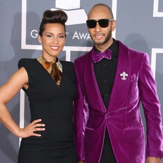 Alicia Keys, Swizz Beatz in 54th Annual GRAMMY Awards - Arrivals