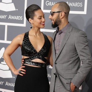 Alicia Keys, Swizz Beatz in 55th Annual GRAMMY Awards - Arrivals