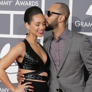 Alicia Keys, Swizz Beatz in 55th Annual GRAMMY Awards - Arrivals