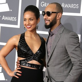 Alicia Keys, Swizz Beatz in 55th Annual GRAMMY Awards - Arrivals
