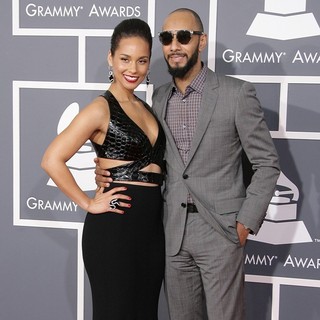 Alicia Keys, Swizz Beatz in 55th Annual GRAMMY Awards - Arrivals