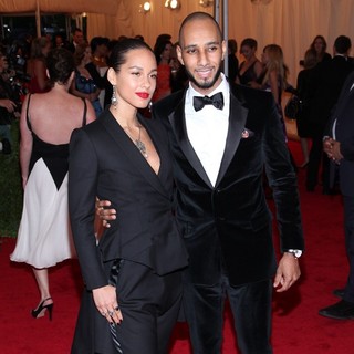 Alicia Keys, Swizz Beatz in Schiaparelli and Prada Impossible Conversations Costume Institute Gala