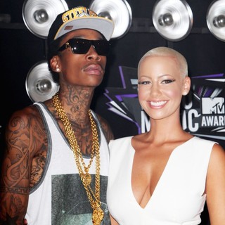 Wiz Khalifa, Amber Rose in 2011 MTV Video Music Awards - Arrivals