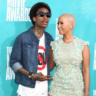 Wiz Khalifa, Amber Rose in 2012 MTV Movie Awards - Arrivals