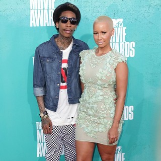 Wiz Khalifa, Amber Rose in 2012 MTV Movie Awards - Arrivals