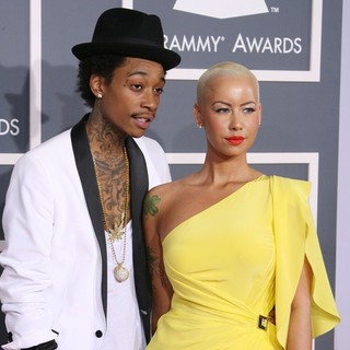 Wiz Khalifa, Amber Rose in 54th Annual GRAMMY Awards - Arrivals
