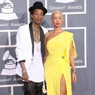 Wiz Khalifa, Amber Rose in 54th Annual GRAMMY Awards - Arrivals