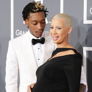 Wiz Khalifa, Amber Rose in 55th Annual GRAMMY Awards - Arrivals