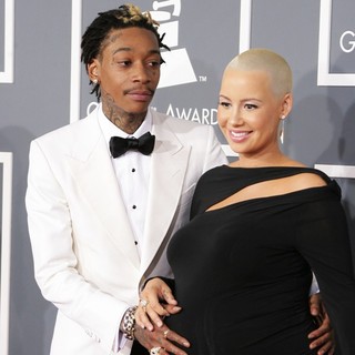 Wiz Khalifa, Amber Rose in 55th Annual GRAMMY Awards - Arrivals