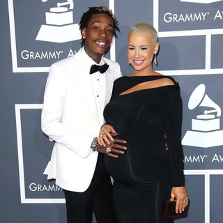 Wiz Khalifa, Amber Rose in 55th Annual GRAMMY Awards - Arrivals